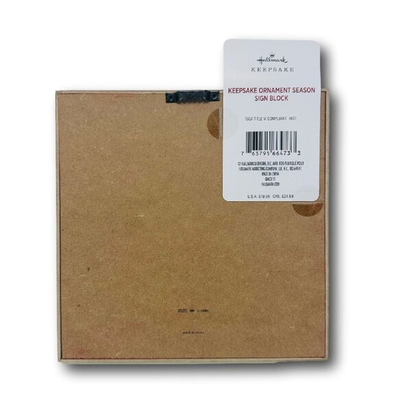 Hallmark My Favorite Season is Keepsake Ornament Season Wood Sign for Mini Orn - Picture 2 of 4